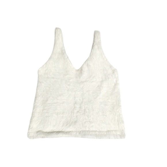 Vtg Y2K Faux Fur Tank Top - Picture 2 of 2